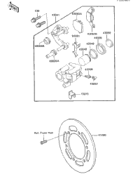 Front Brake ('85 Kx80-E3)