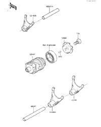 Gear Change Drum & Forks