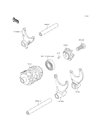 Gear Change Drum/Shift Fork(S)