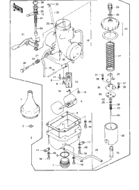 Carburetor ('80-'81 Ke175-D2/D3)