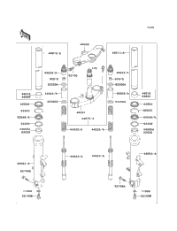 Front Fork (-Jkazx2c1 Xa031068)