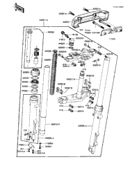 Front Fork (Kz1000-J1/J2)