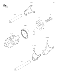Gear Change Drum/Shift Fork(S)