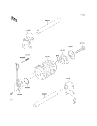 Gear Change Drum/Shift Fork(S)(A1)