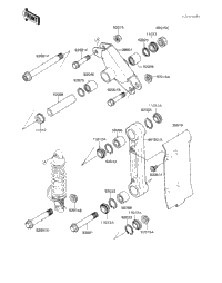 Rear Suspension ('83 Kx250-C1)
