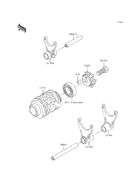 Gear Change Drum/Shift Fork(S)