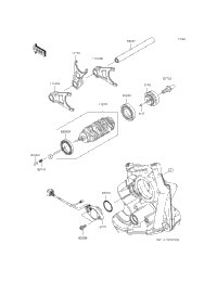 Gear Change Drum/Shift Fork(S)
