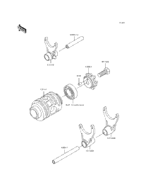 Gear Change Drum/Shift Fork(S)