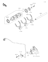 Gear Change Drum/Shift Fork(S)