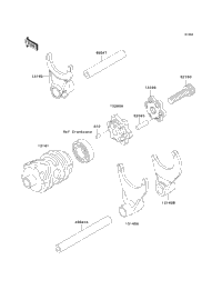 Gear Change Drum/Shift Fork(S)
