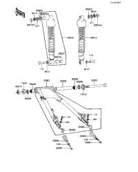 Swing Arm/Shock Absorbers ('82-'83 C3/C4