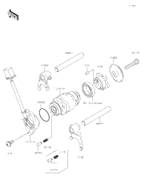 Gear Change Drum/Shift Fork(S)