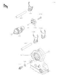 Gear Change Drum/Shift Fork(S)