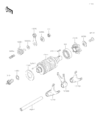 Gear Change Drum/Shift Fork(S)