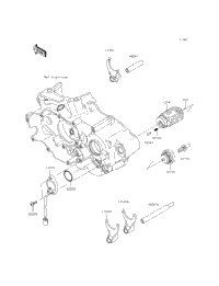 Gear Change Drum/Shift Fork(S)