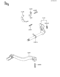 Gear Change Mechanism ('85 Kx80-E3)