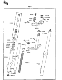 Front Fork ('84 Kx80-E2)