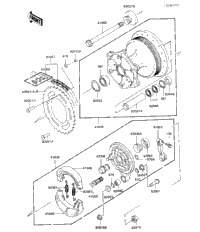 Rear Hub/Brake/Chain (Kx125-B2)