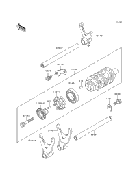 Gear Change Drum/Shift Fork(S)