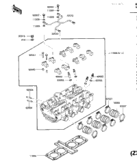 Cylinder Head (Zx600-A1) (-E/No.023371)