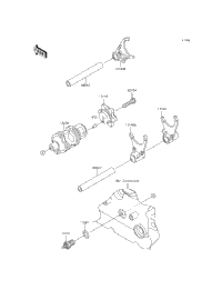 Gear Change Drum/Shift Fork(S)