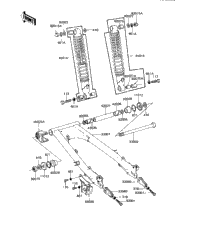 Swing Arm/Shock Absorbers ('82-'83 A9/A1