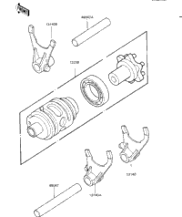 Gear Change Drum & Forks