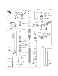 Front Fork@ (Kdx250-D2/D3/D4)