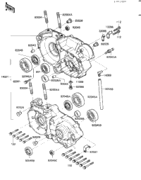 Crankcase ('84 Kx250-C2)