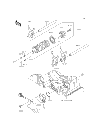 Gear Change Drum/Shift Fork(S)