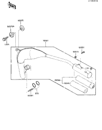 Muffler ('84 Kx80-E2)