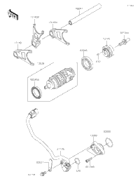 Gear Change Drum/Shift Fork(S)