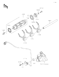 Gear Change Drum/Shift Fork(S)