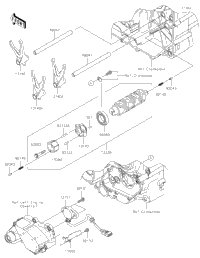 Gear Change Drum/Shift Fork(S)