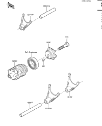 Gear Change Drum & Forks