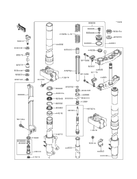 Front Fork (Kx500-E3)