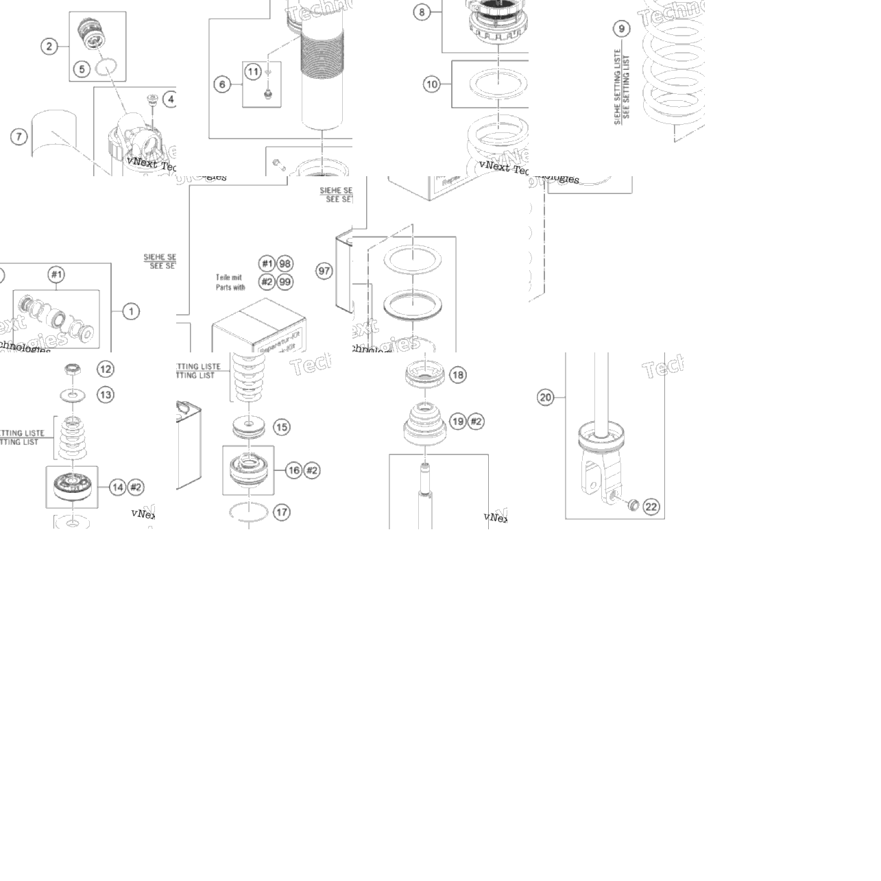 Shock Absorber Disassembled
