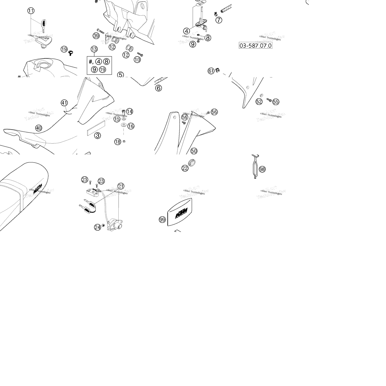 Tank, Seat, Cover