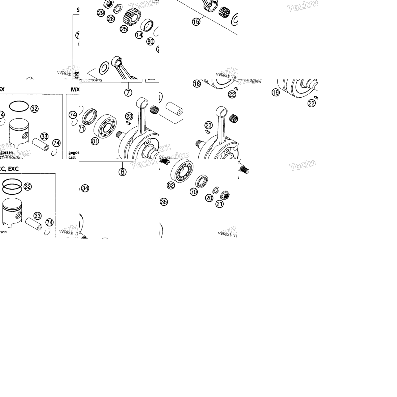 Crankshaft, Piston