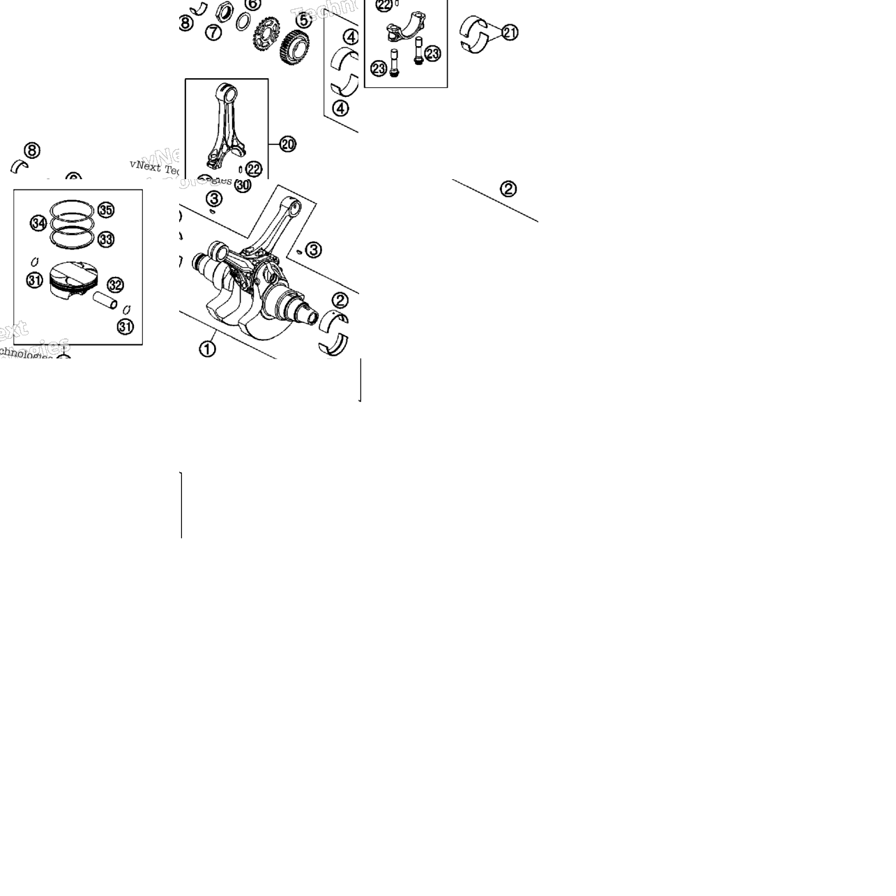 Crankshaft, Piston