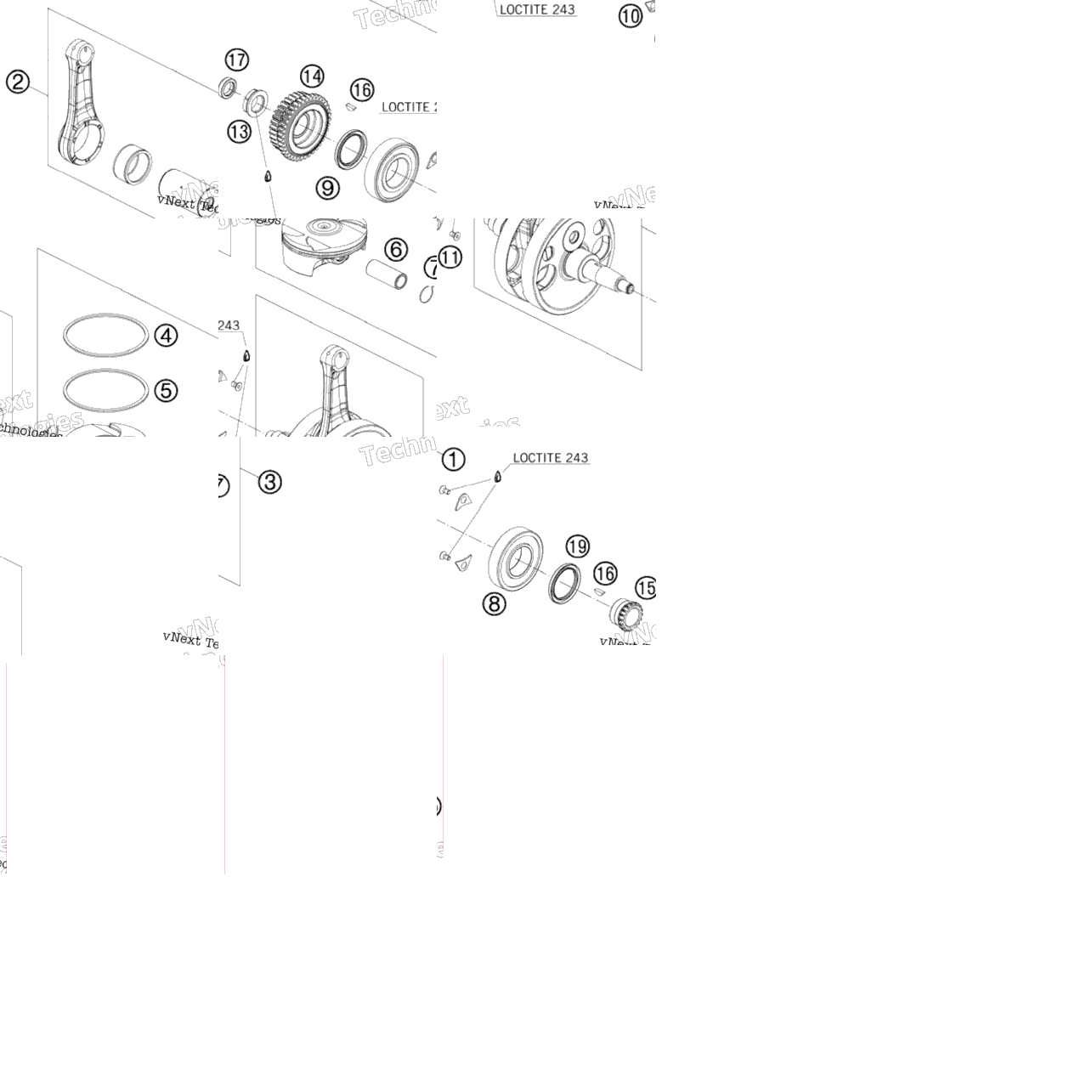 Crankshaft, Piston