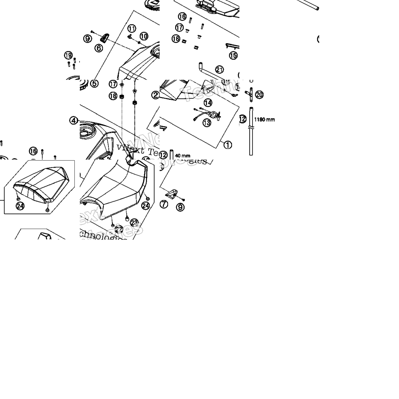 Tank, Seat, Cover