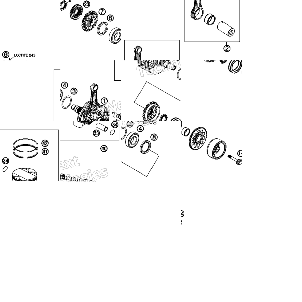 Crankshaft, Piston