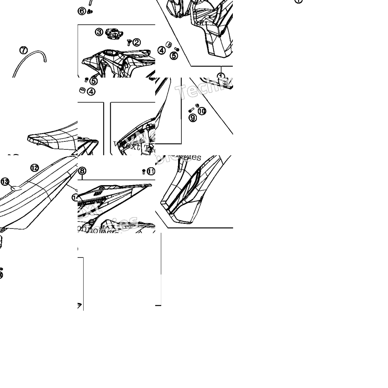 Tank, Seat, Cover