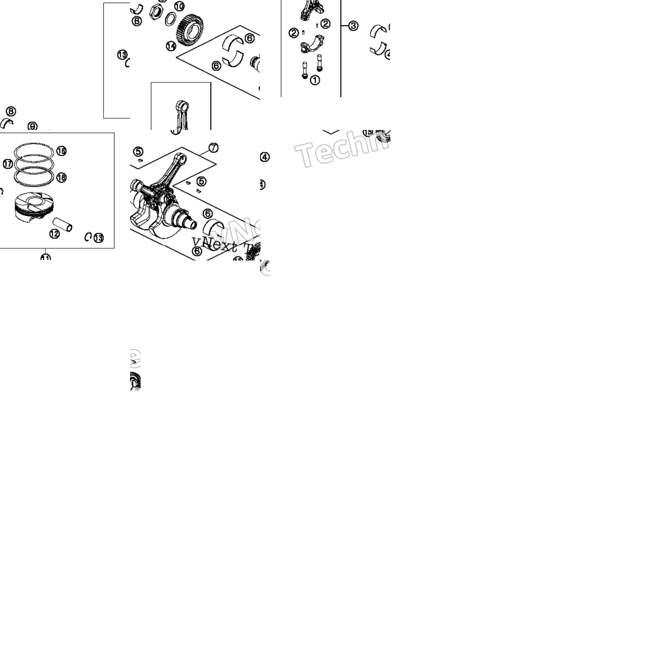 Crankshaft, Piston