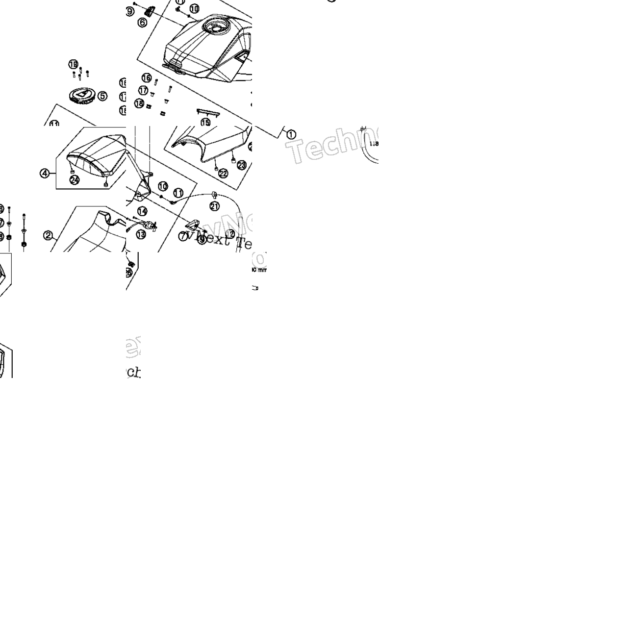 Tank, Seat, Cover