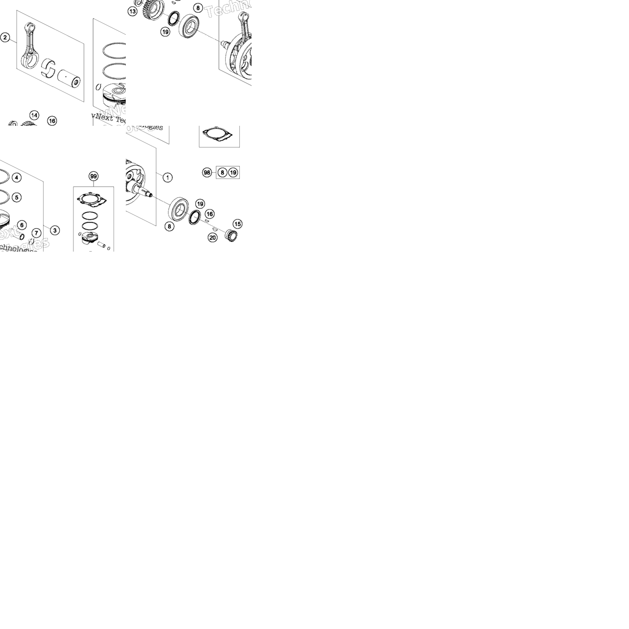 Crankshaft, Piston