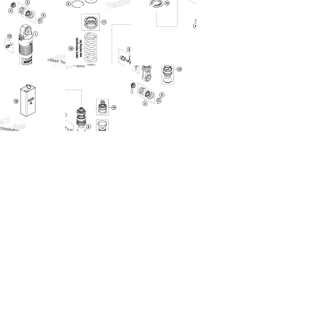 Shock Absorber Disassembled