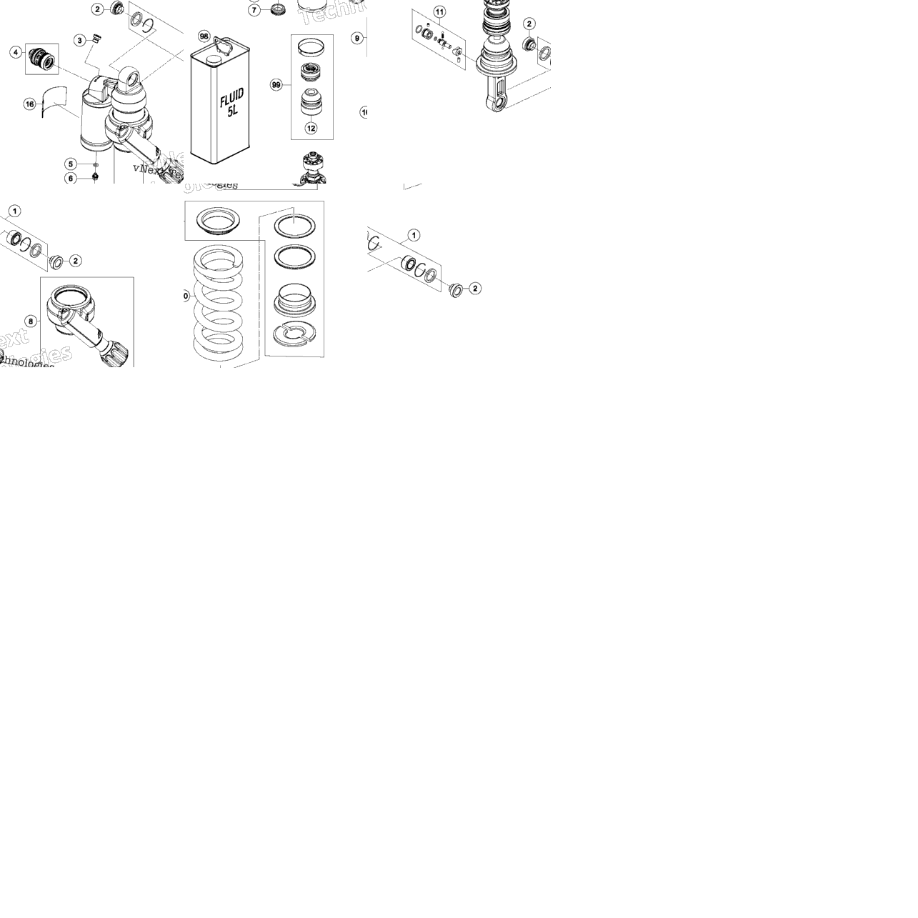 Shock Absorber Disassembled