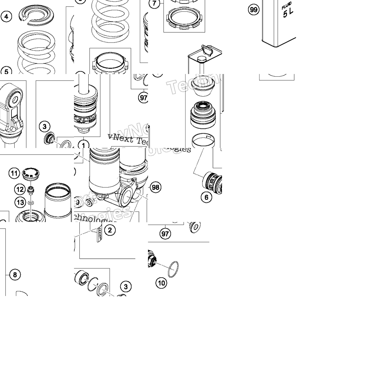 Shock Absorber Disassembled
